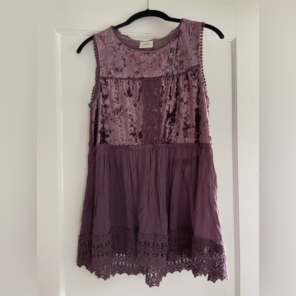 Velvet Knox rose tank